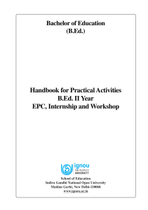 BEd-IIyear Handbook English