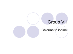 Group VII (Edexcel GCE chemistry-topic 4B)