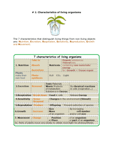 01. Classification of living things - Biology Notes IGCSE 2014