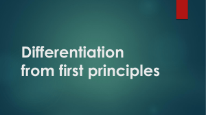 Differentiation-from-1st-principles