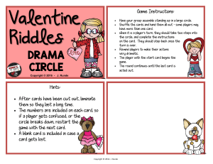 7 - Valentine's Day Drama Circle