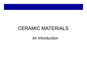 Lect1 intro Ceramic Materials