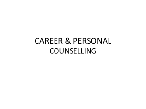 CAREER & PERSONAL COUNSELING