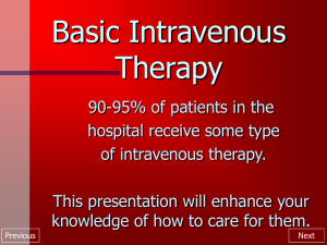 Revised web IV therapy