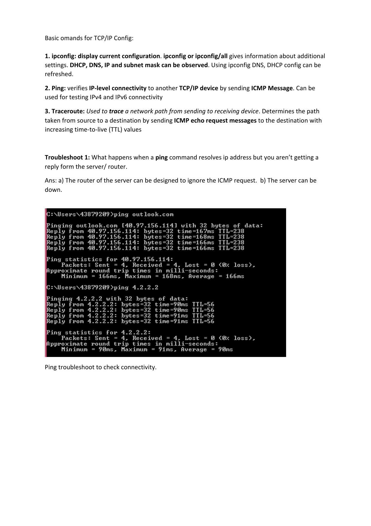 check ip tracert