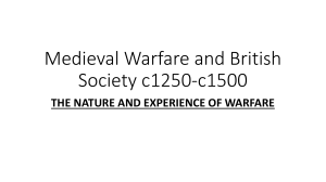 1. Medieval warfare