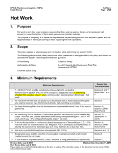 Hot Work   Policy