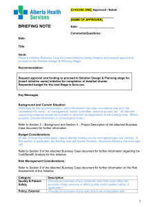 it-project-business-case-briefing-note