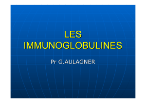 Les Immunoglobulines