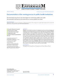 2019-Azevedo-Documentation of the nursing process in public health institutions