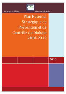 MAR B6 44. Plan national de prévention et de contrôle du diabète