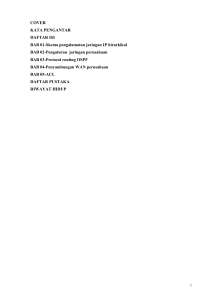 Modul Rancang Bangun Jaringan: IP Hirarkikal, OSPF, WAN, ACL