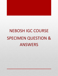 Nebosh Q&A