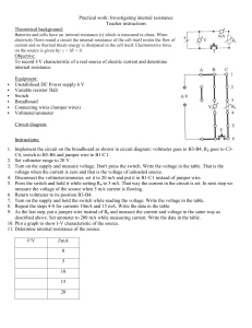 internal resistance and capacitor - lab instructions