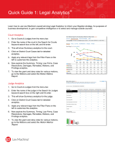 LexMachina QuickGuide