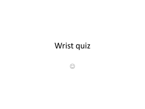 Wrist Anatomy Quiz: Muscles, Actions, and Attachments