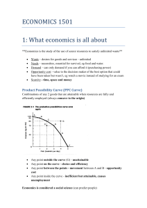 ECONOMICS Summary Notes