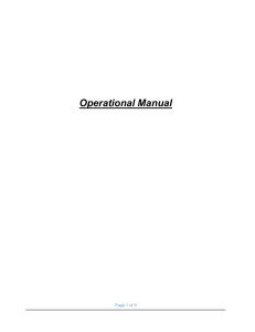 O&M Manual