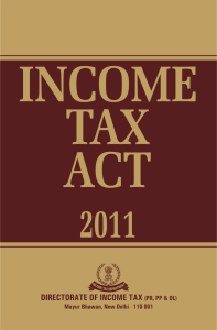 INCOME TAX ACT