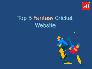 Top 5 Fantasy Cricket Website