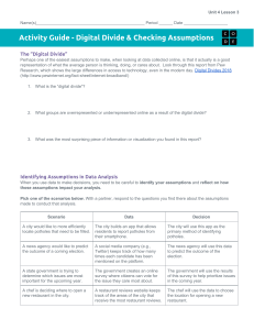 U4L03 Activity Guide - Digital Divide & Checking Assumptions