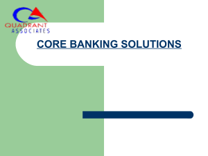 Core banking solutions