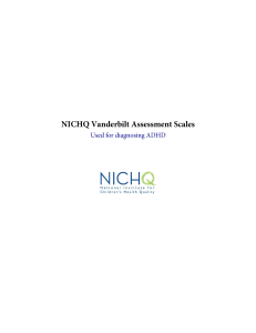 NICHQ Vanderbilt Assessment Scales