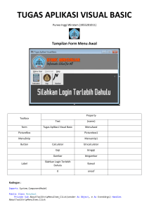 Tugas aplikasi visual basic