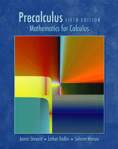 Precalculus Mathematics fo