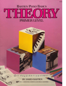 James Bastien - Piano Basics Theory Primer Level