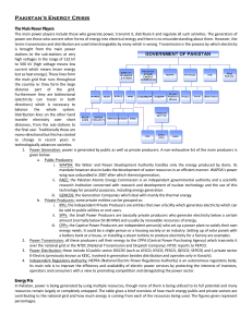26. Pakistan's Energy Crisis