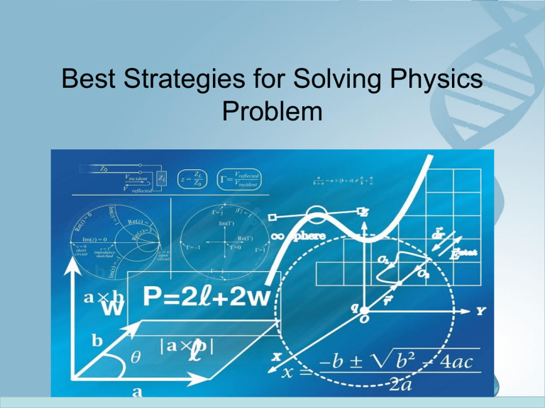 physics approaches to problem solving