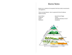 Biome Notes