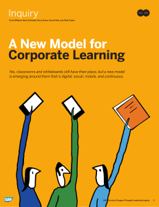 A new model for corporate learning