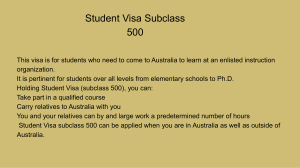 500 Visa | Migration Agent Perth