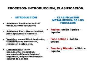 1) Introducción- Clasificación de los Procesos Ed.03