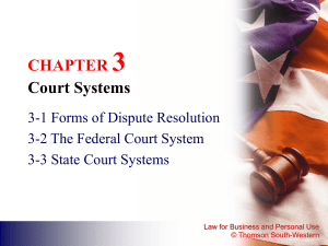 Chapter 3 Courts