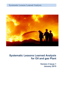 Systematic Lessons Learned Analysis for