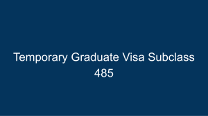 485 Visa |  Immigration Agent Perth, WA