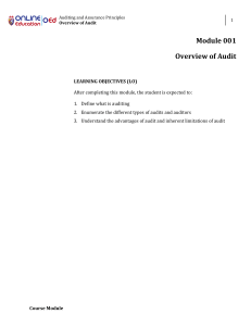 Audit Combined Lessons