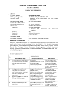 7.FORM ANJAB JFU SUB BAGIAN PERENCANAAN- SITI HAMIDAH, A.Md 2015