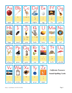 Sound Spelling Cards