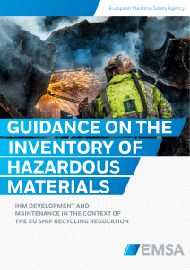 5. EMSA Guidance on the Inventory of Hazardous Materials