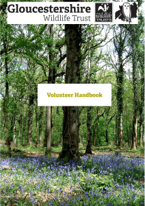 1 Gloucestershirer Wildlife Trust Volunteer Handbook online version