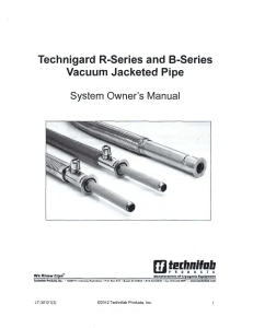 TECHNIFAB R-SERIES AND B-SERIES OWNERS MANUAL