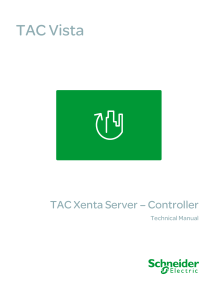 TAC Xenta Server – Controller Technical Manual