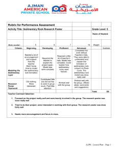Rubric for performance project - grade 5