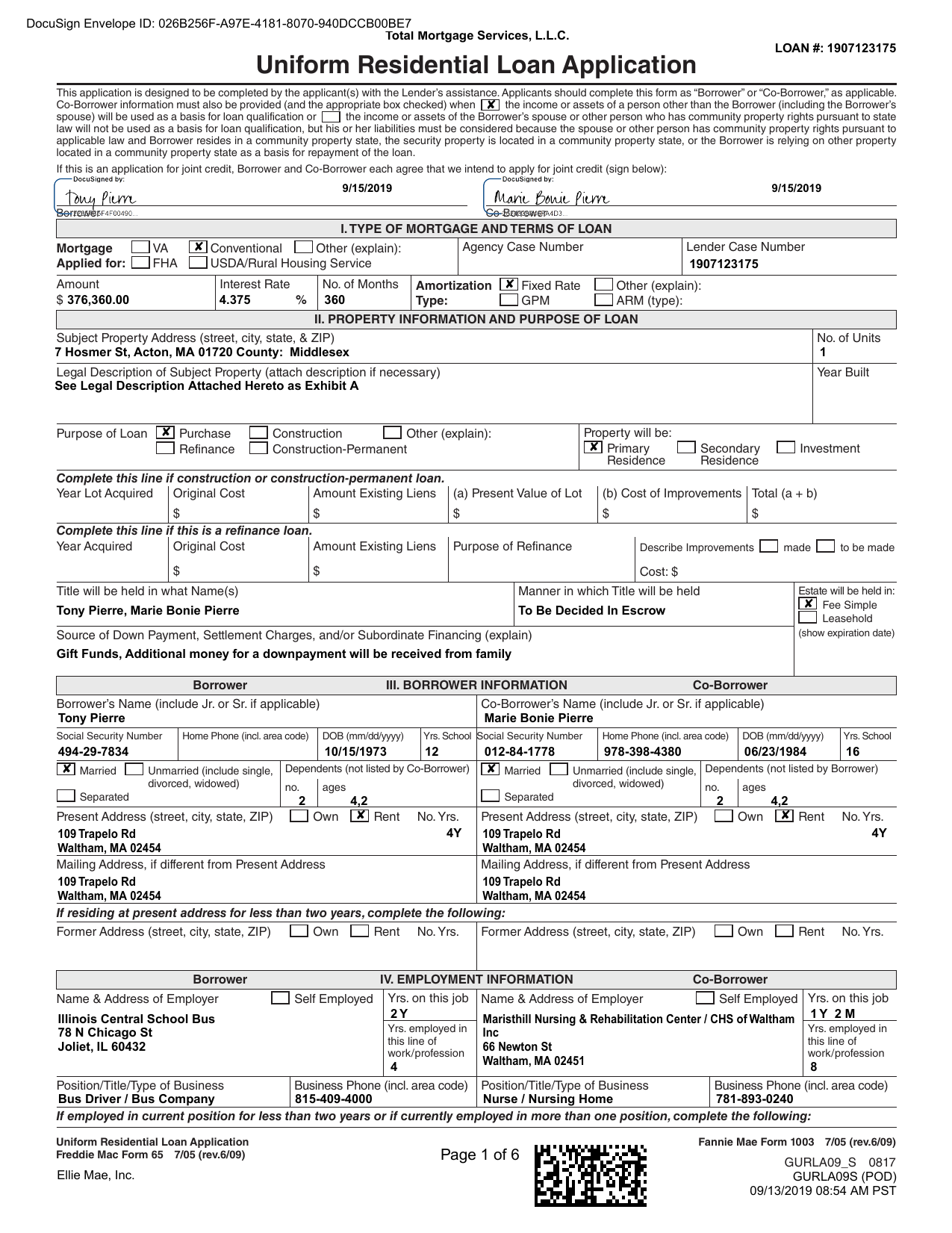 1003 Fillable Form Printable Forms Free Online