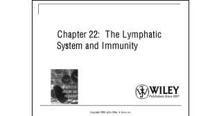 The Lymphatic System And Immunity 