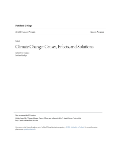 Climate Change  Causes Effects and Solutions